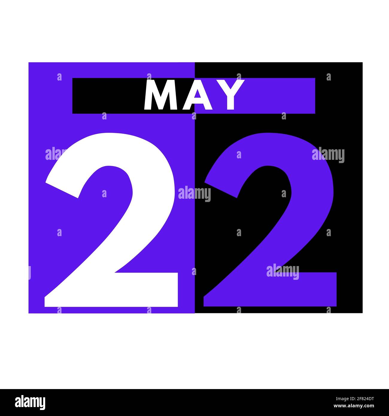 May 22 . Modern daily calendar icon .date ,day, month .calendar for the ...