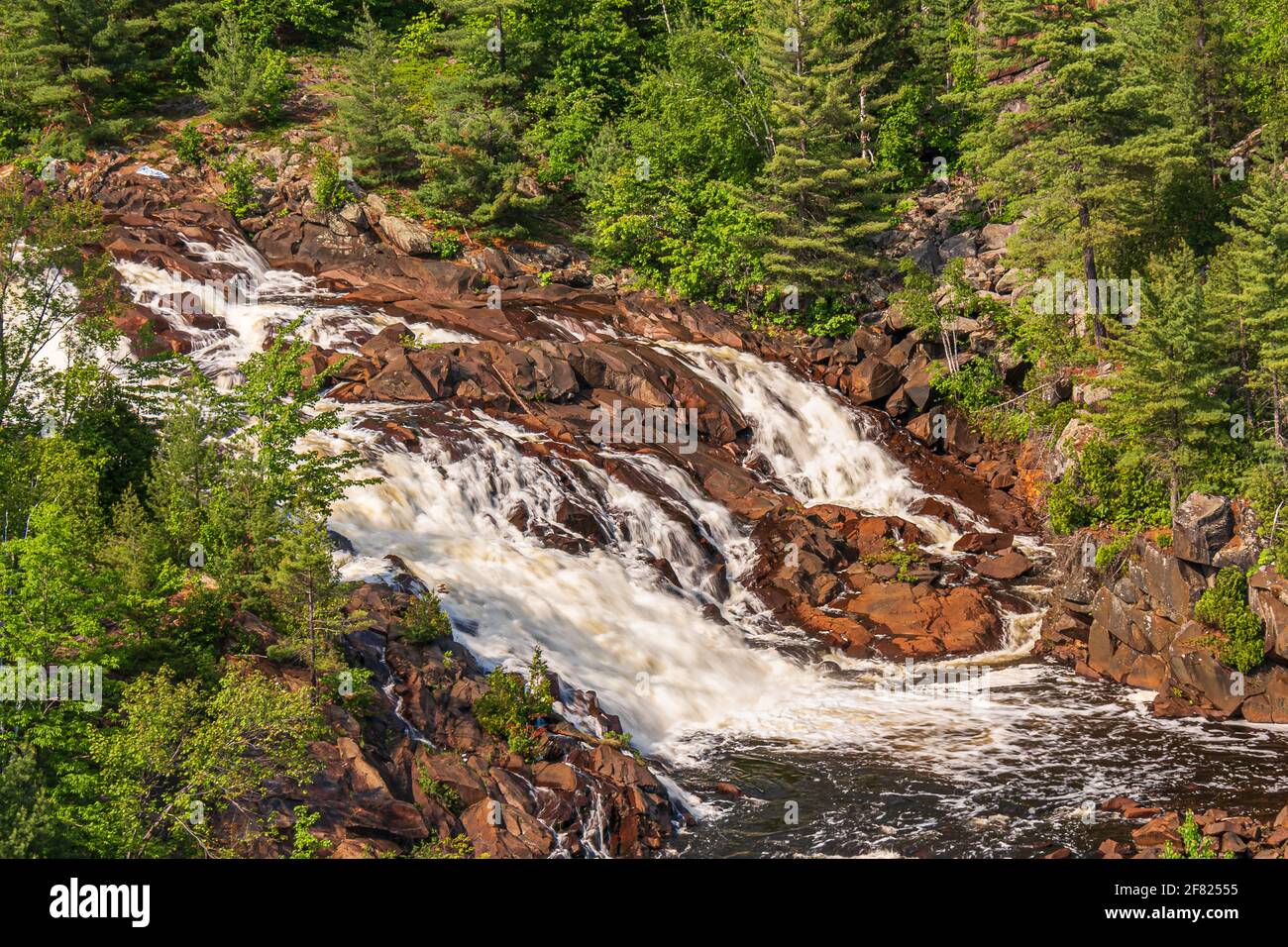 High Falls Onaping Ontario Canada in summer Stock Photo - Alamy