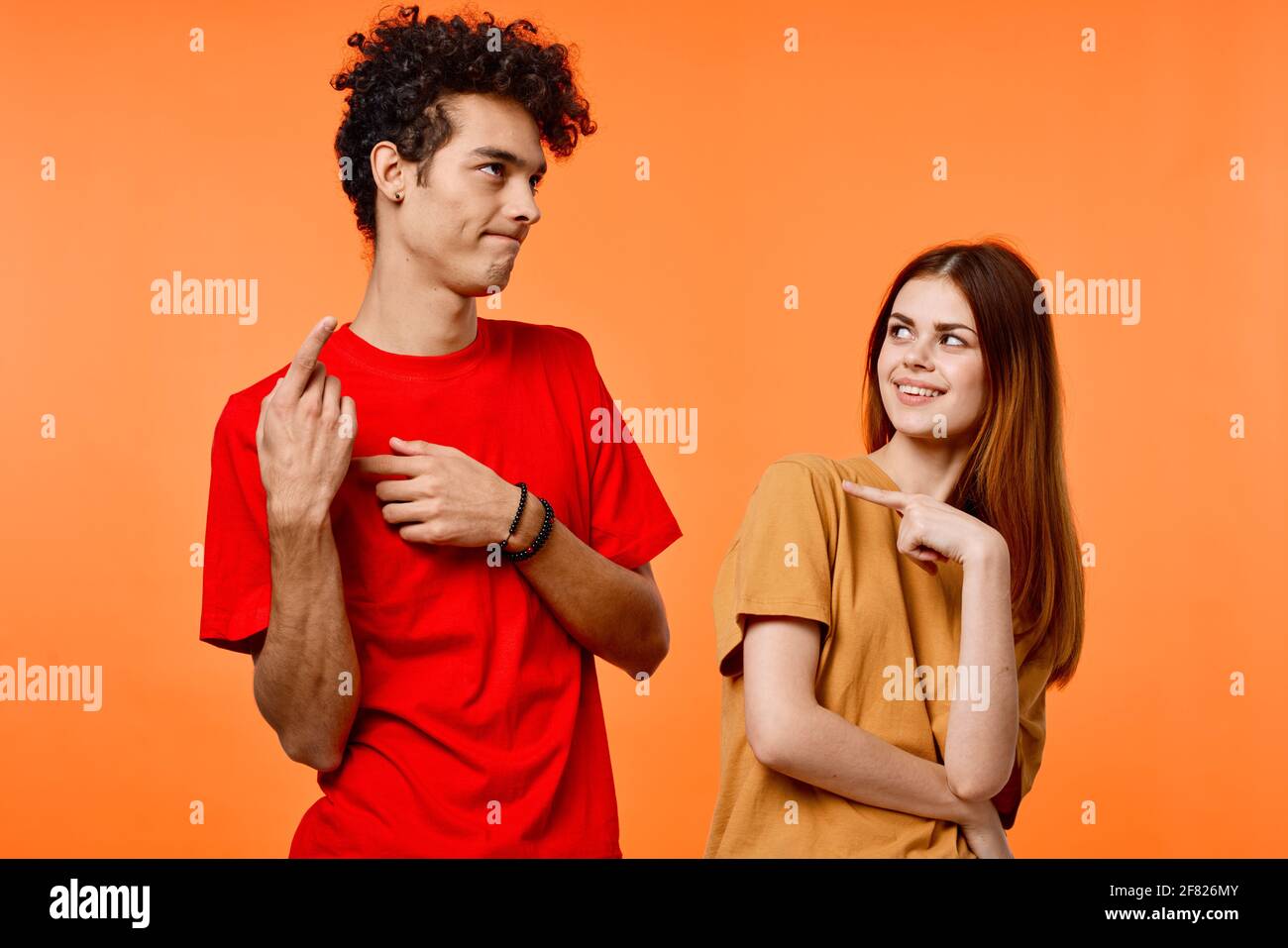 Wearing Orange T Shirts High Resolution Stock Photography and Images ...