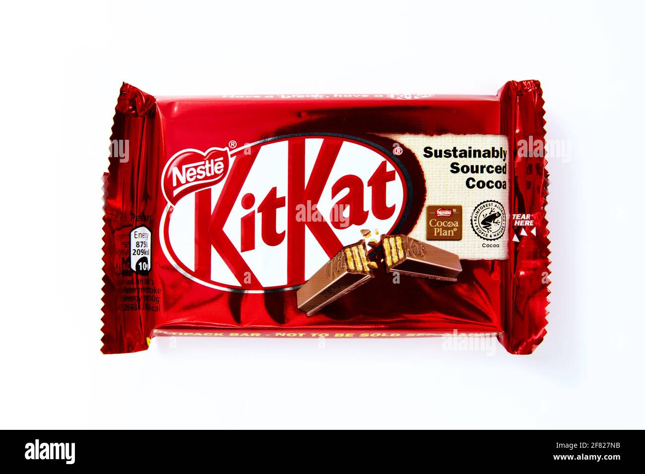 KitKat 4 Finger Milk Chocolate Bar Stock Photo