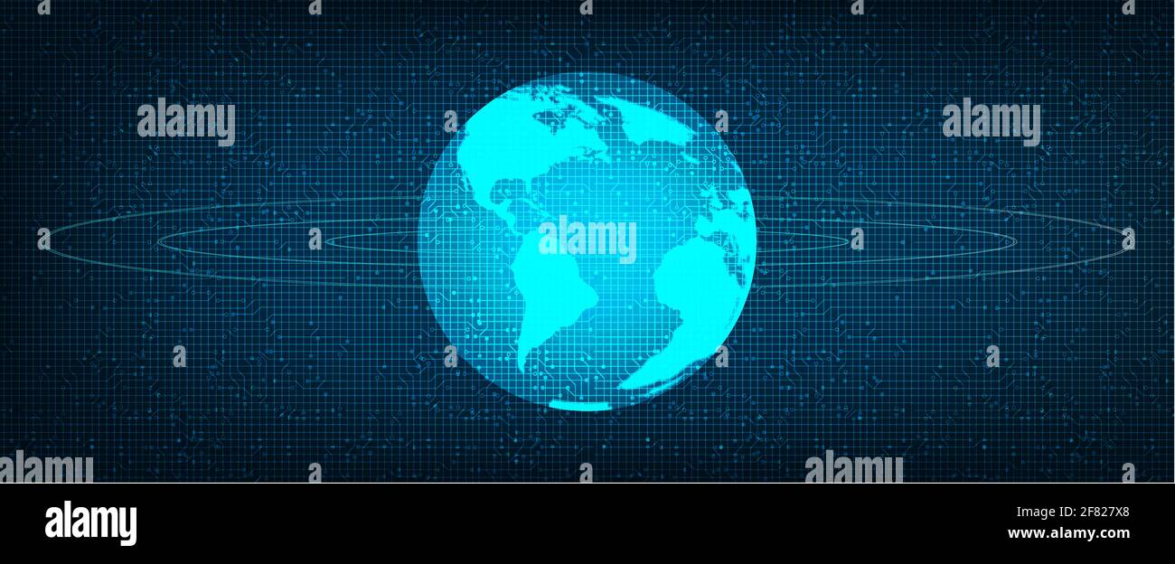 Digital Network Global Technology Background,Connection and ...