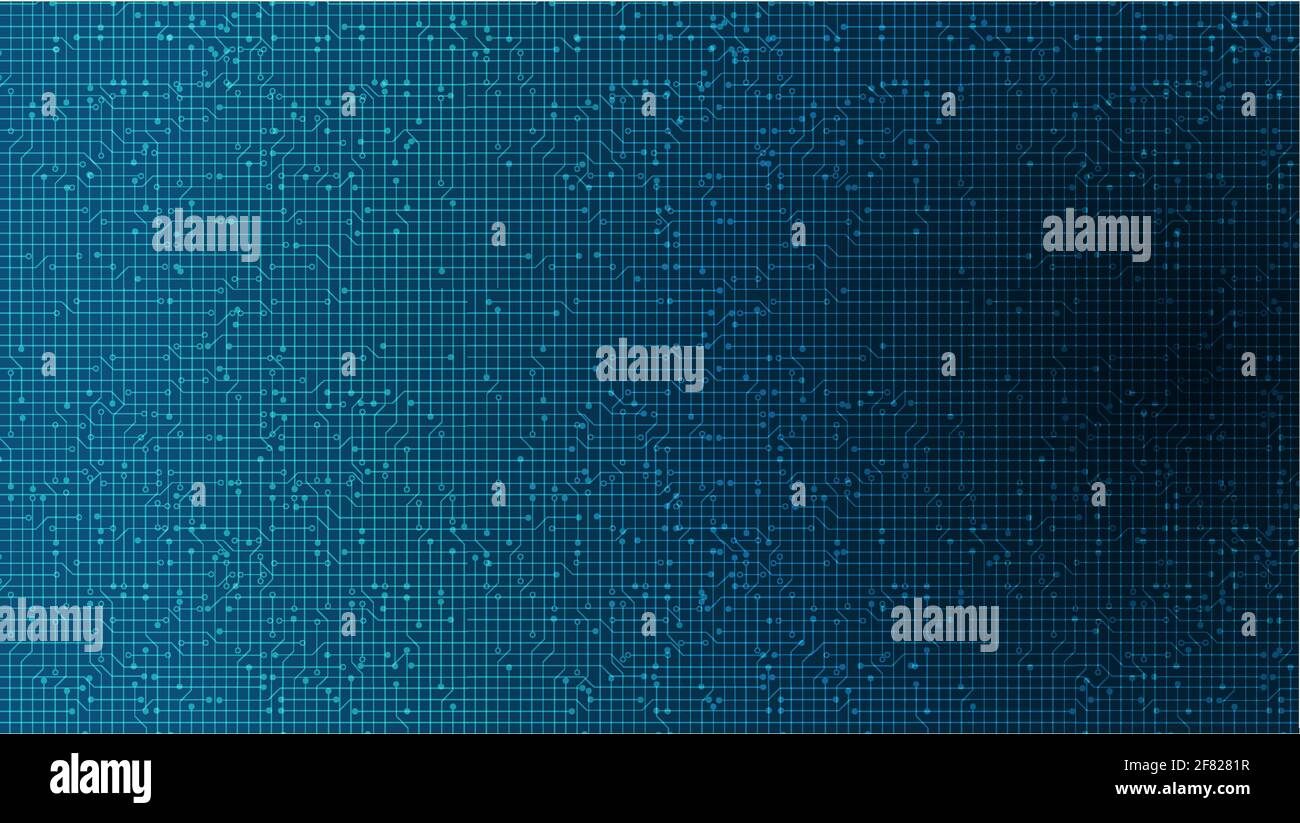Soft blue Microchip on Technology Background,hi Tech and security Concept design,Free Space For text in put,Vector illustration. Stock Vector