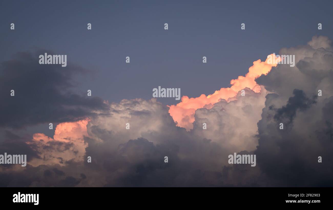 Cumulonimbus storm clouds sunset hi-res stock photography and images ...