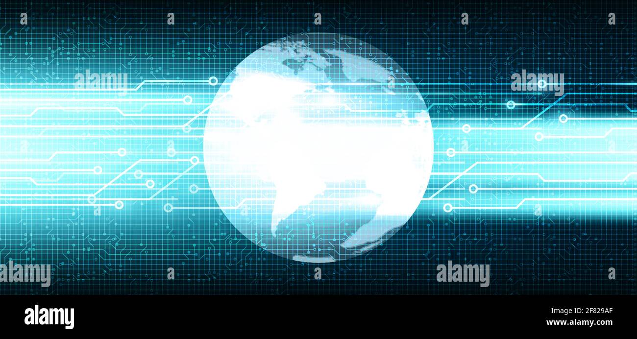 Cyber Microchip on Technology Background,hi Tech and security Concept design,Free Space For text in put,Vector illustration. Stock Vector