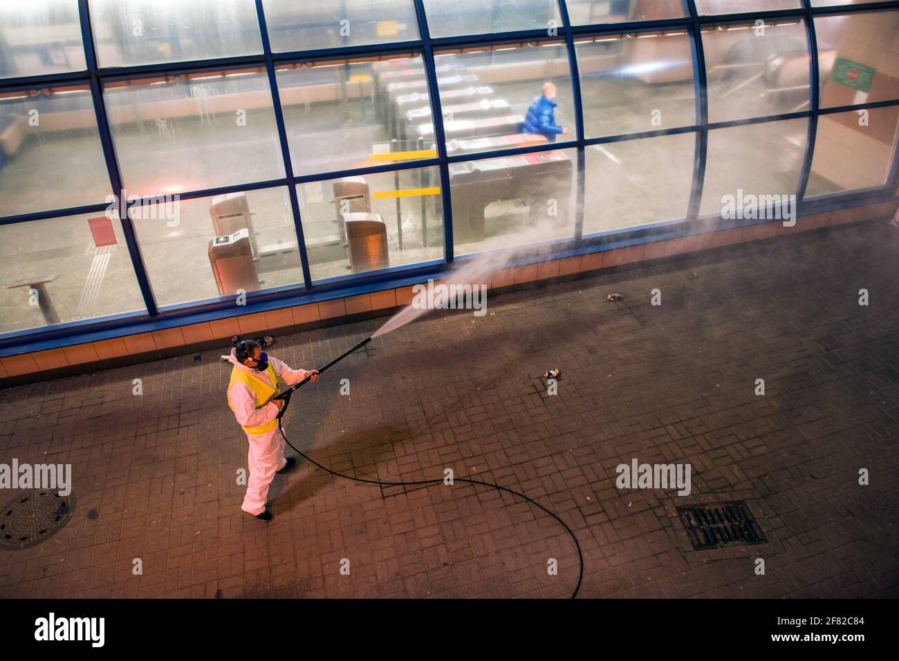 Metro station entrance in warsaw hires stock photography and images