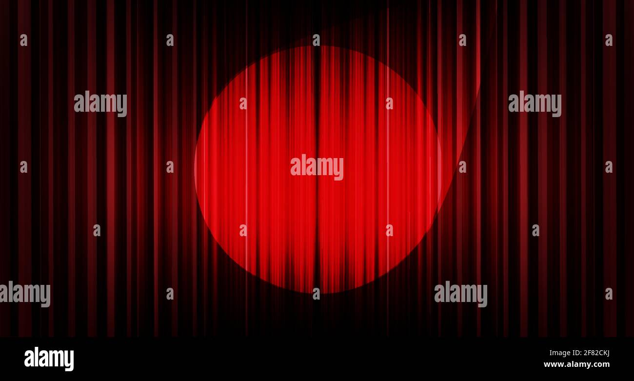 Vector Dark Red curtain background with Stage light,Hight Quality and