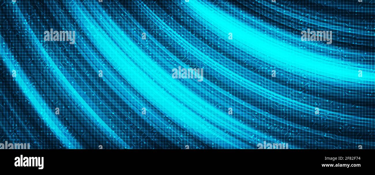 Waving Speed Technology on Future Background,Digital and Connection ...