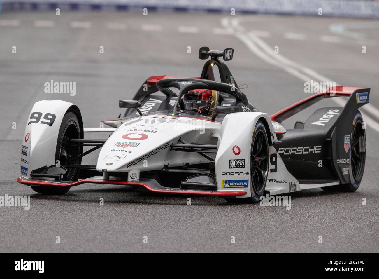 April 11th, 2021, Rome, Circuito di Roma, ABB Formula E WM Rome: Super  Pole, the German # 99 Pascal Wehrlein (GER), Team Tag Heuer Porsche  finished 3rd in the Super Pole in