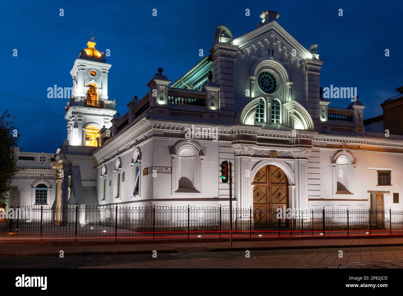 El Sagrario Chapel in Plaza de la Independencia in central Quito in Ecuador, South America Stock Photo