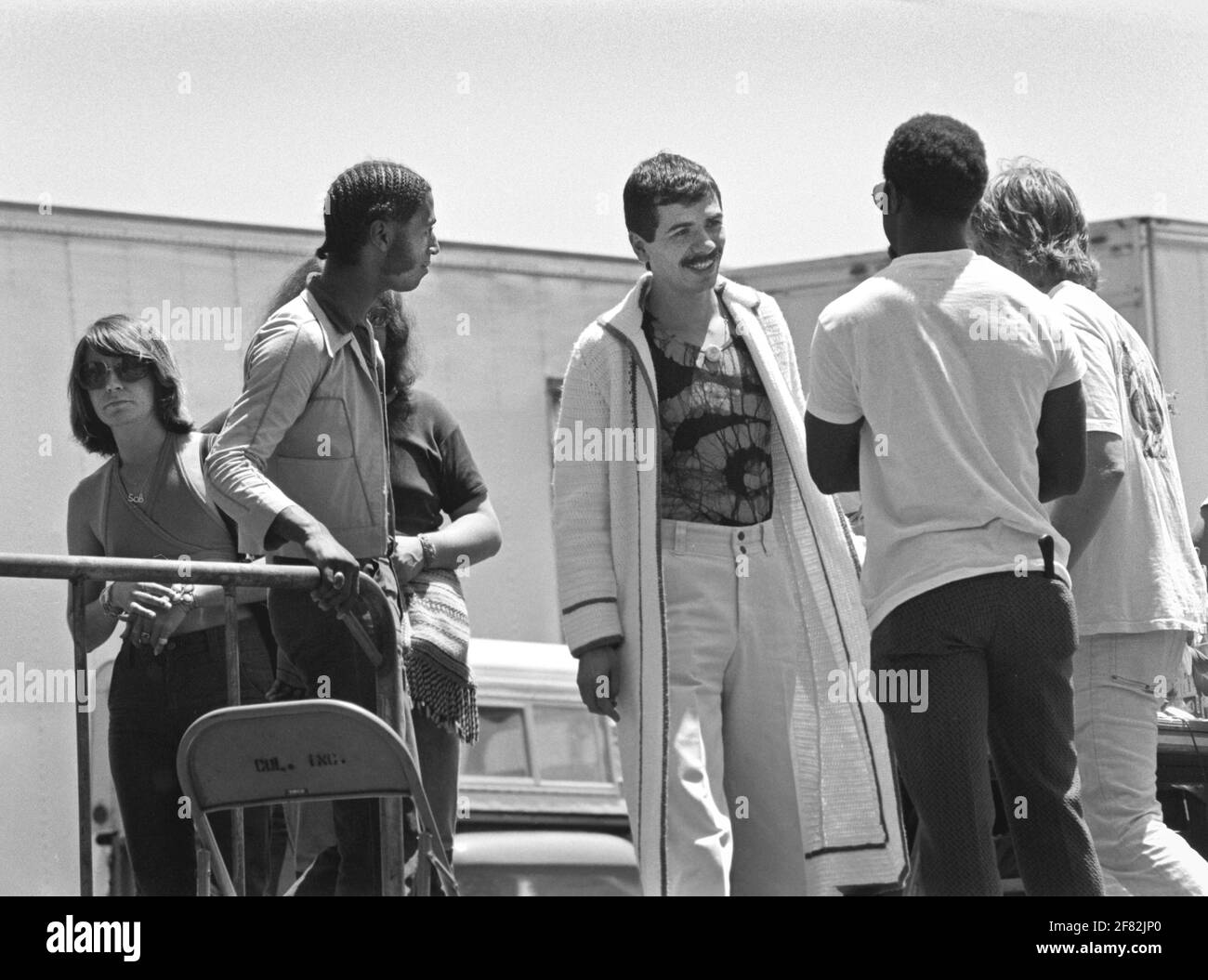 holte premie compileren Carlos Santana, backstage at a Crosby Stills Nash and Young concert, Oakland,  July 1974 (Photo Gijsbert Hanekroot, Amsterdam Stock Photo - Alamy