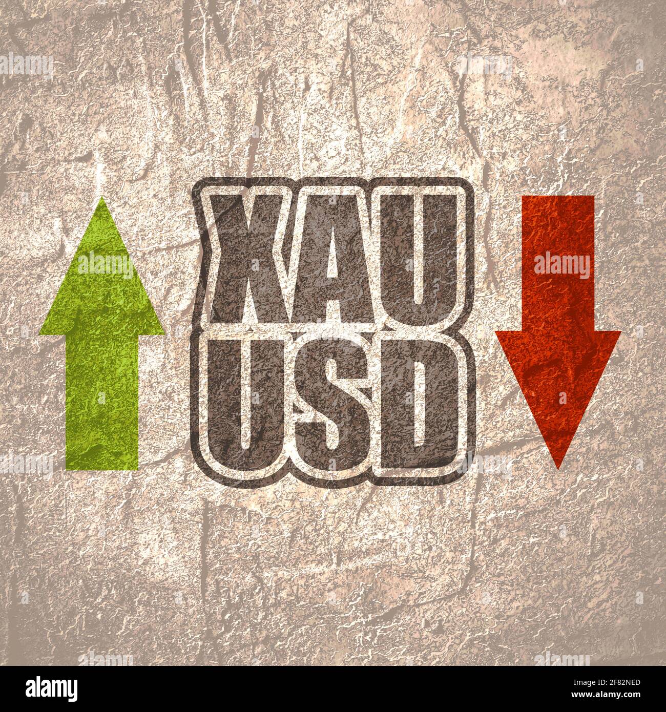 Financial market trading concept. Currency pair. Acronym XAU - gold metal.  Acronym USD - United States Dollar Stock Photo - Alamy