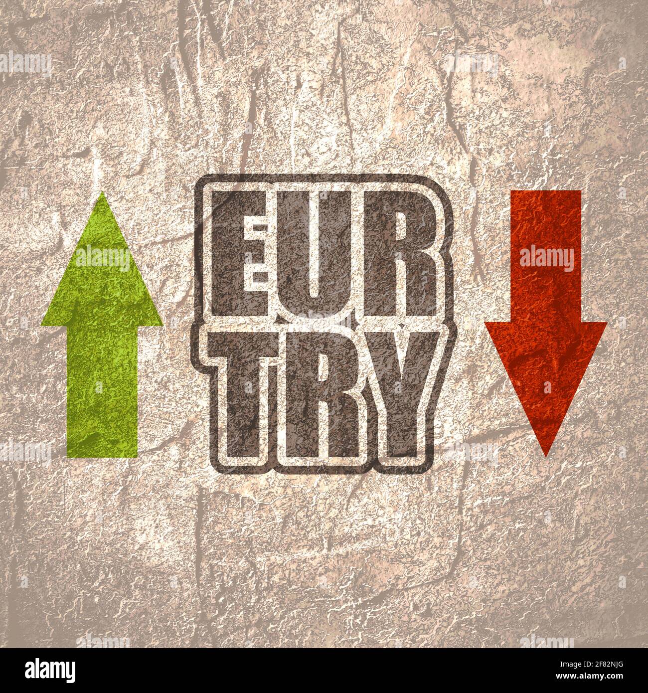 Financial market concept. Currency pair. Acronym EUR - European Union  currency. Acronym TRY - Turkish Lira Stock Photo - Alamy