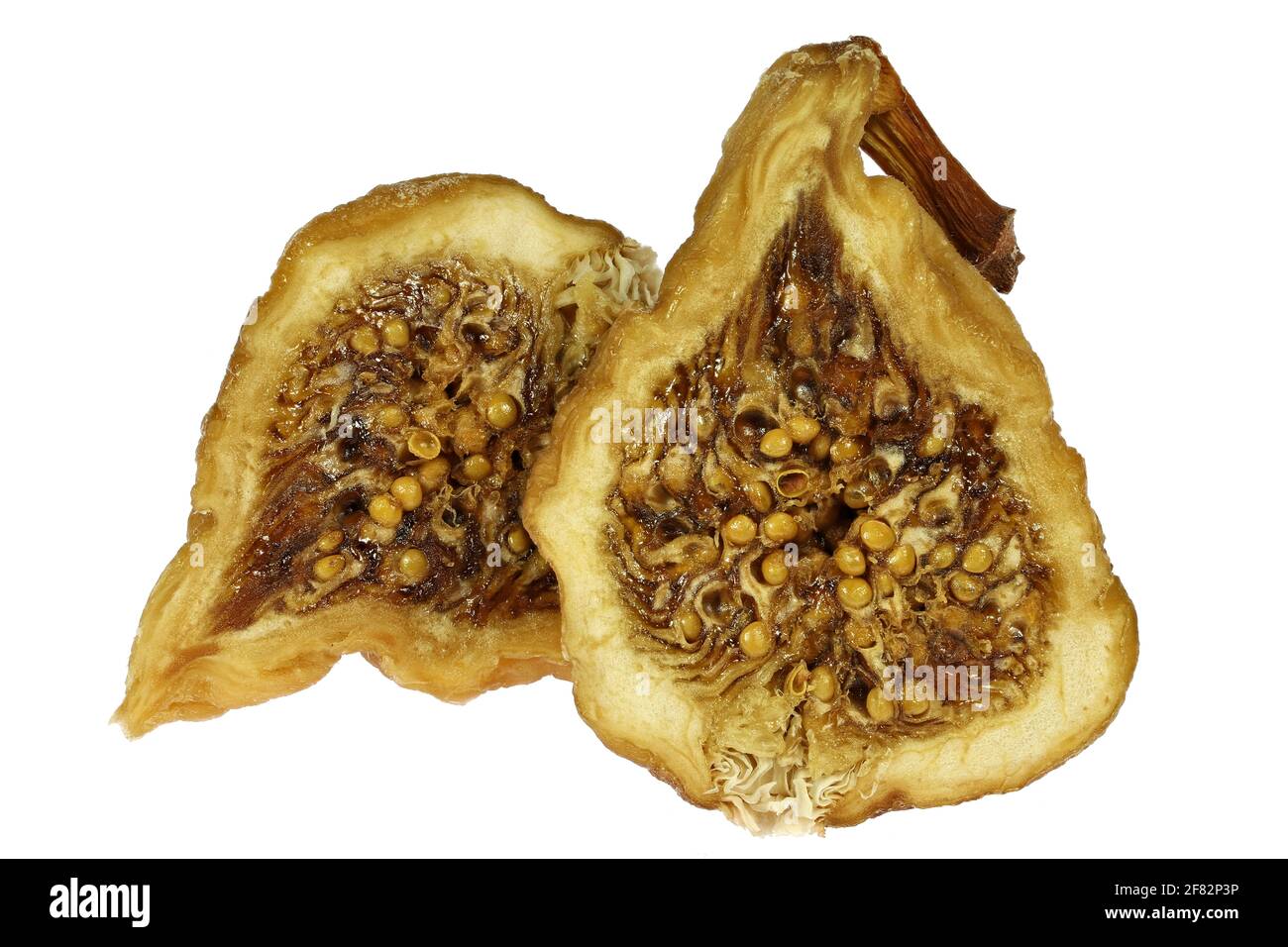 dried wild fig isolated on white background Stock Photo