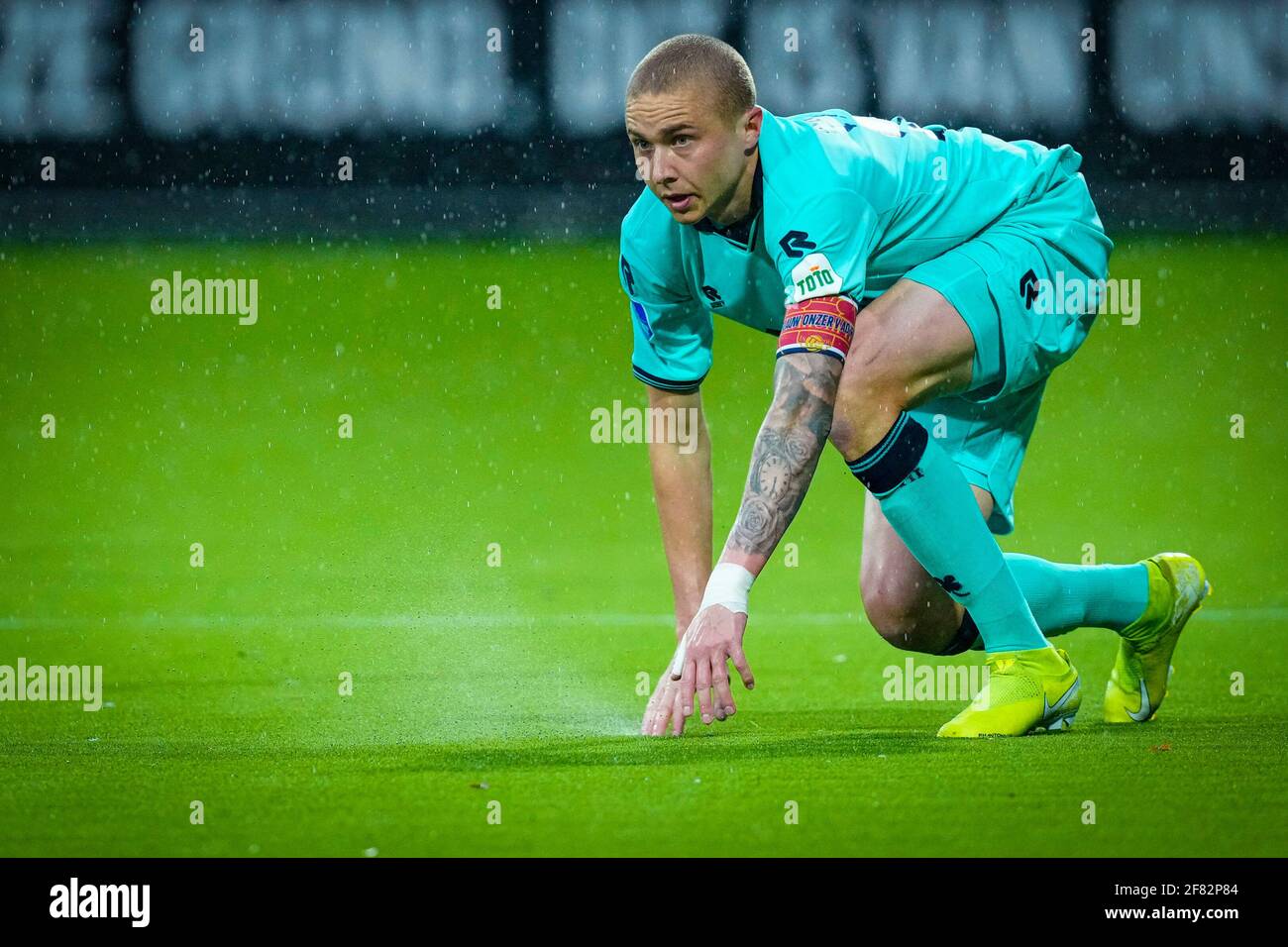 ALMELO, NETHERLANDS - APRIL 10: Sebastian Holmen of Willem II during the  Eredivisie 2020-2021 match between Heracles Almelo and Willem II at  Heracles Stock Photo - Alamy