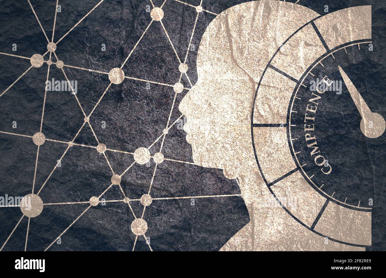 Competence meter read high level result. Scale with arrow. Infographic ...