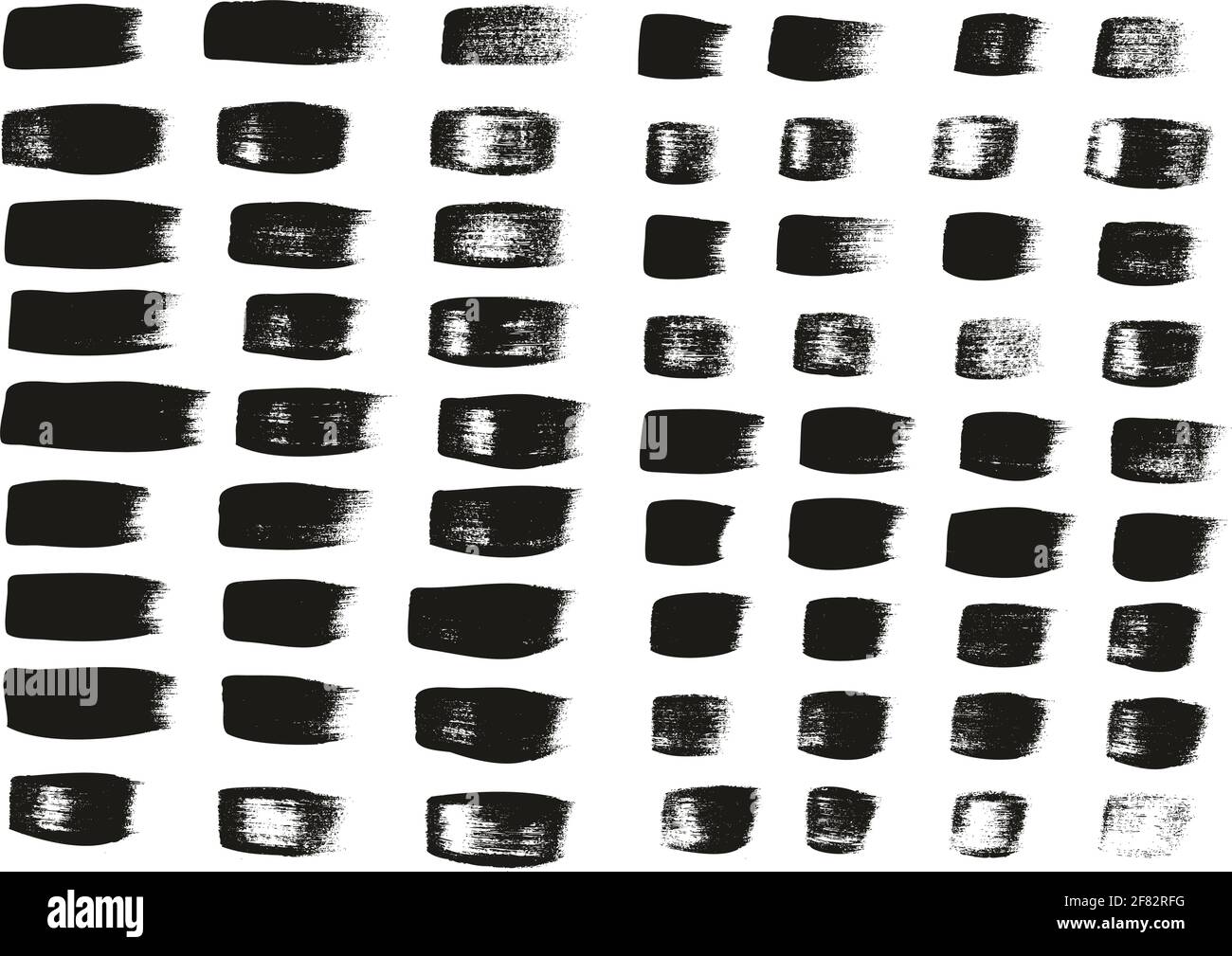 Flat Calligraphy Paint Brush Regular Straight Lines Mix High Detail Abstract Vector Background