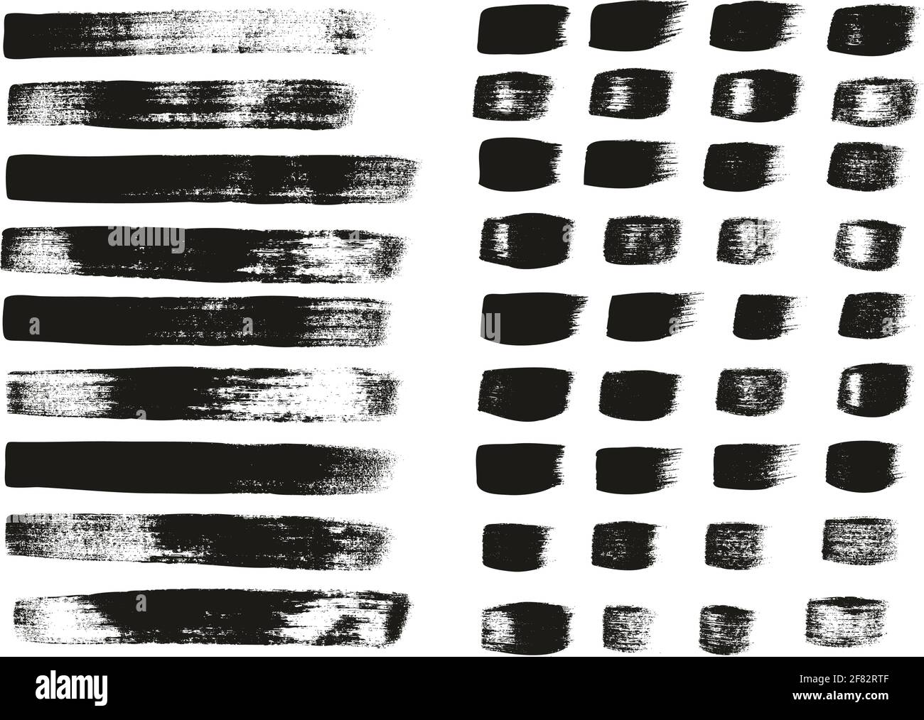 Flat Calligraphy Paint Brush Regular Straight Lines Mix High Detail Abstract Vector Background