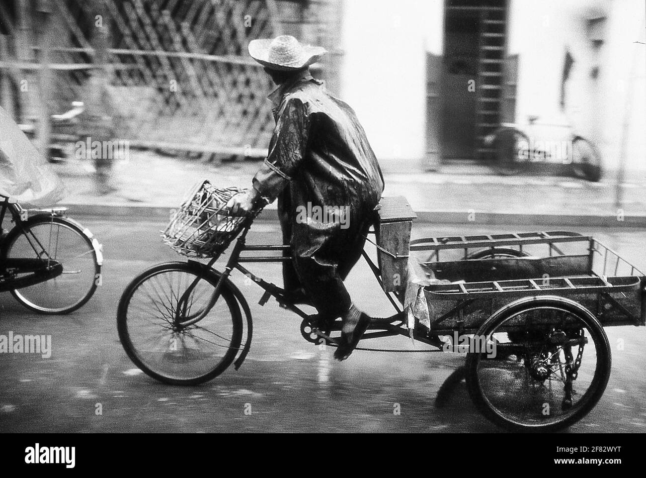 Street scenes of Guangzhou China 1985 Stock Photo