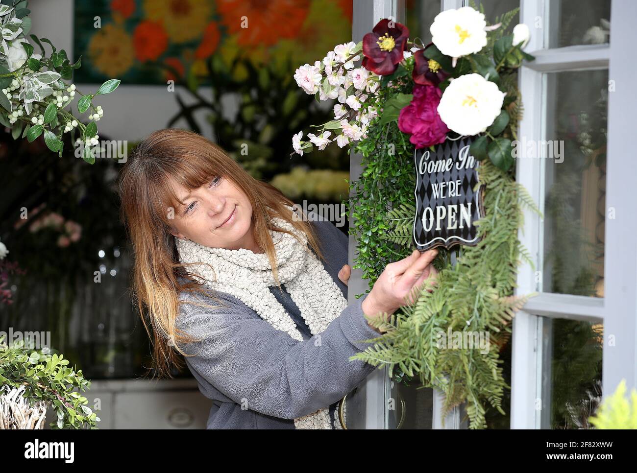 Florist Jo Ashton, owner of The White Orchid in Knutsford, Cheshire