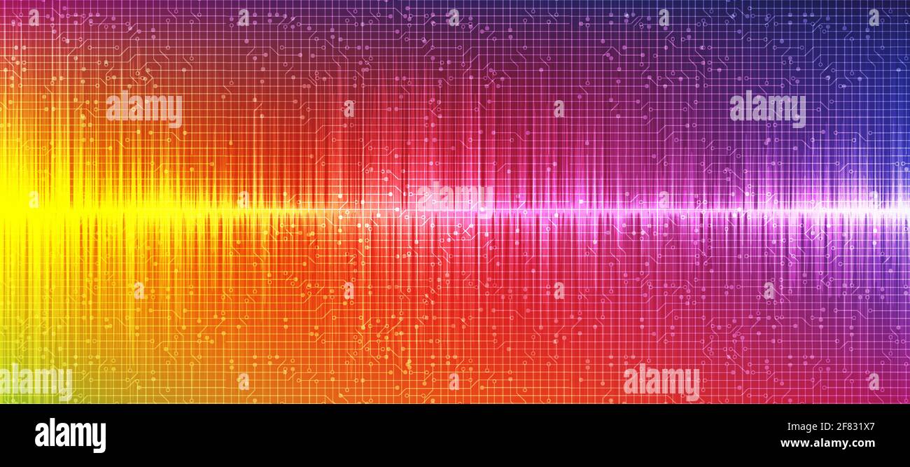 Abstract Colorful Digital Sound Wave and earthquake wave concept,design ...