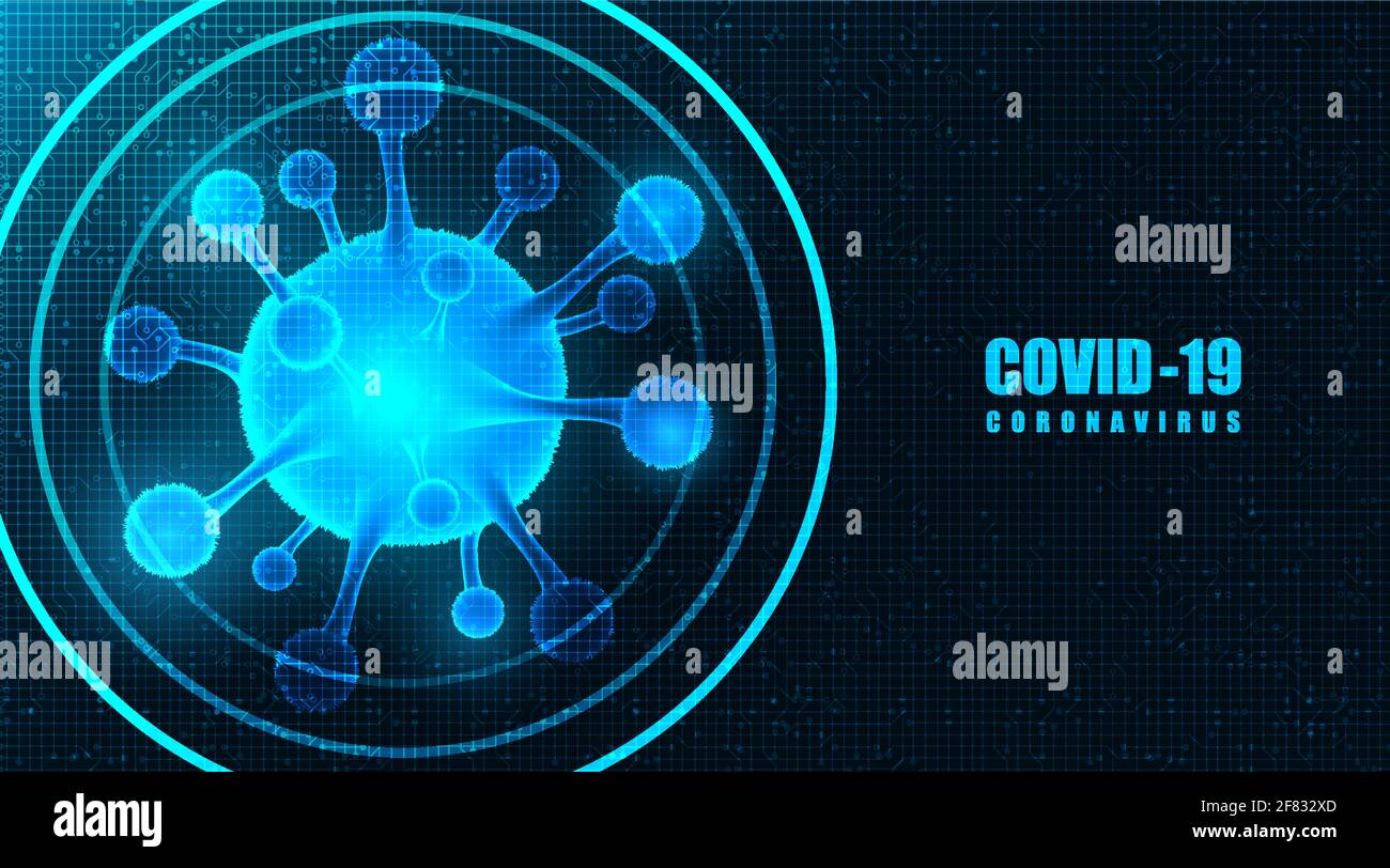 Vector Research Coronavirus 2019-nCoV on Futuristic background,medical ...