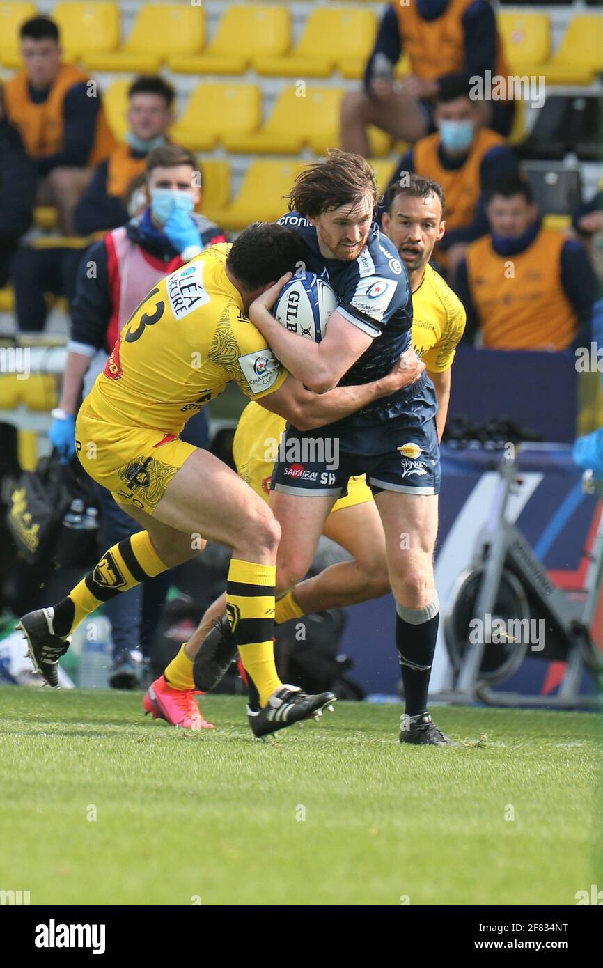 During The European Rugby Champions Cup Quarter Final Rugby Union Match Between La Rochelle And Sale