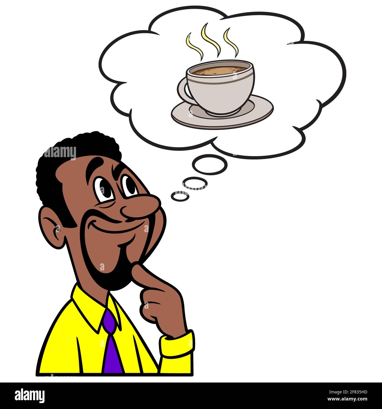 Man thinking about Coffee - A cartoon illustration of a man thinking about a cup of Coffee Stock Vector Image & Art - Alamy Man thinking about Coffee - A cartoon illustration of a man thinking about a cup of Coffee Stock Vector Image & Art - Alamy