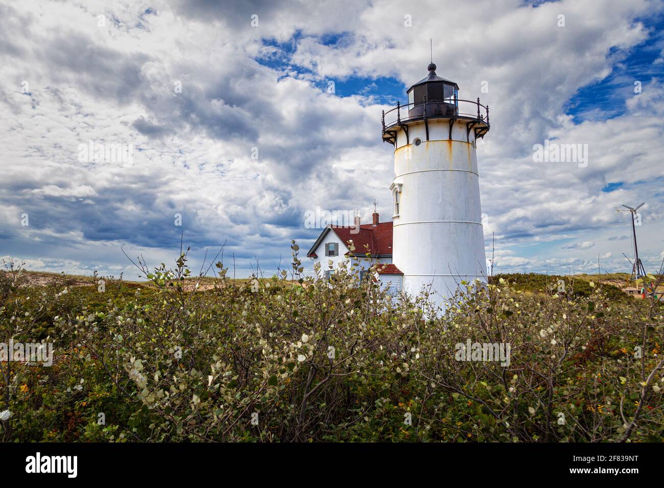 Race Point Lighthouse in Cape Cod, Massachusetts Stock Photo