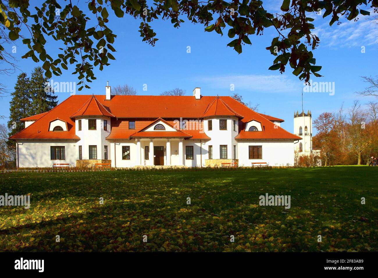 Poland, Opinogora, manor house, Masovia voivodeship. Stock Photo