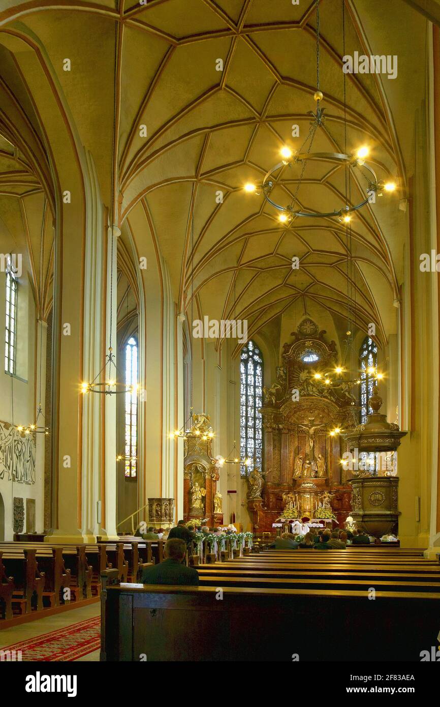 Poland, Opole, cathedral,Opole voivodeship. Stock Photo
