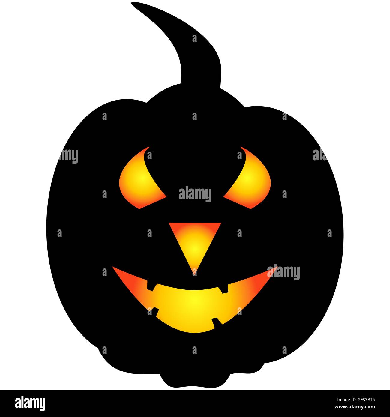 Halloween pumpkin icon. Autumn symbol. Halloween scary pumpkin with a ...