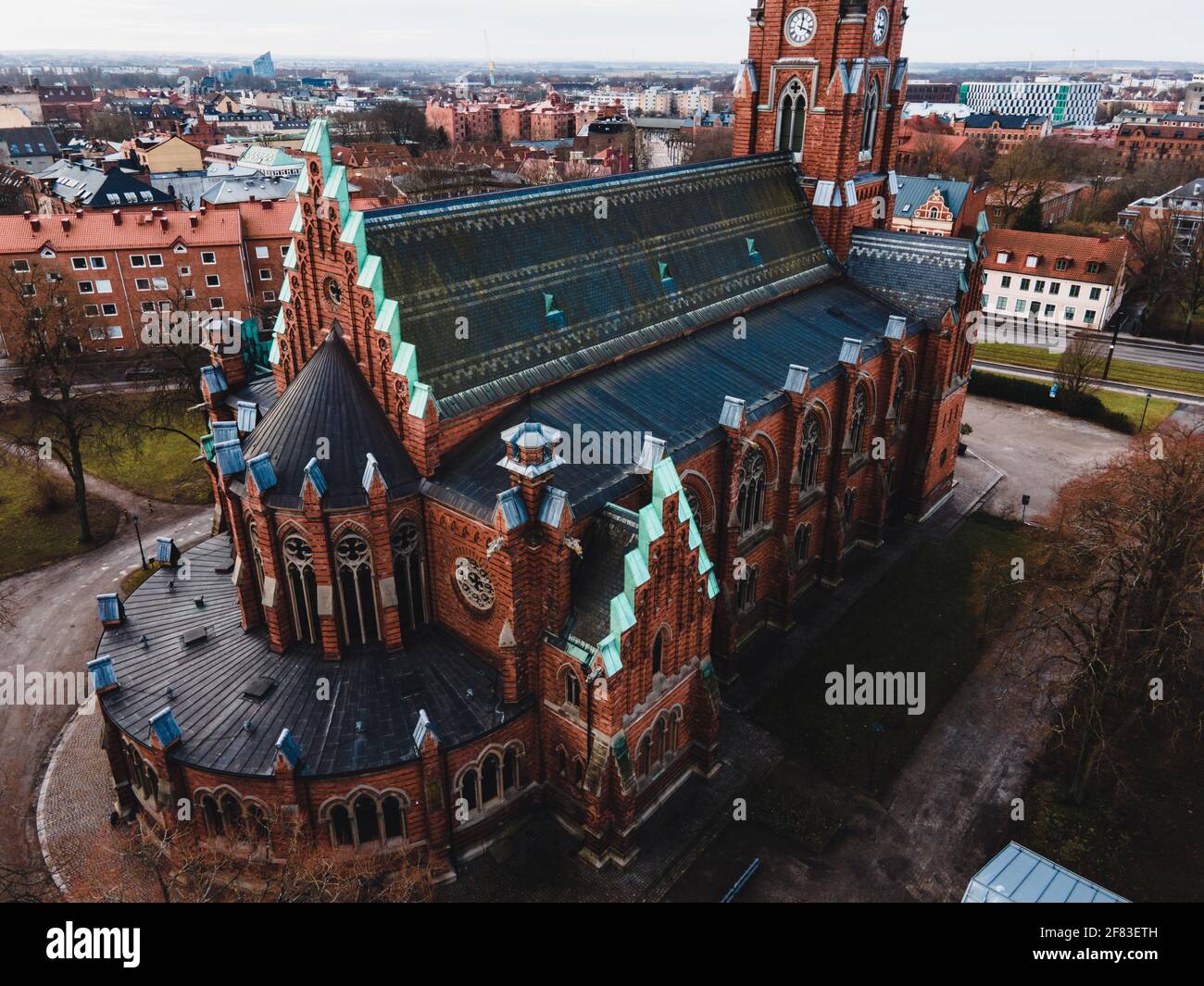All Saints Church seen in Lund, Sweden Stock Photo - Alamy