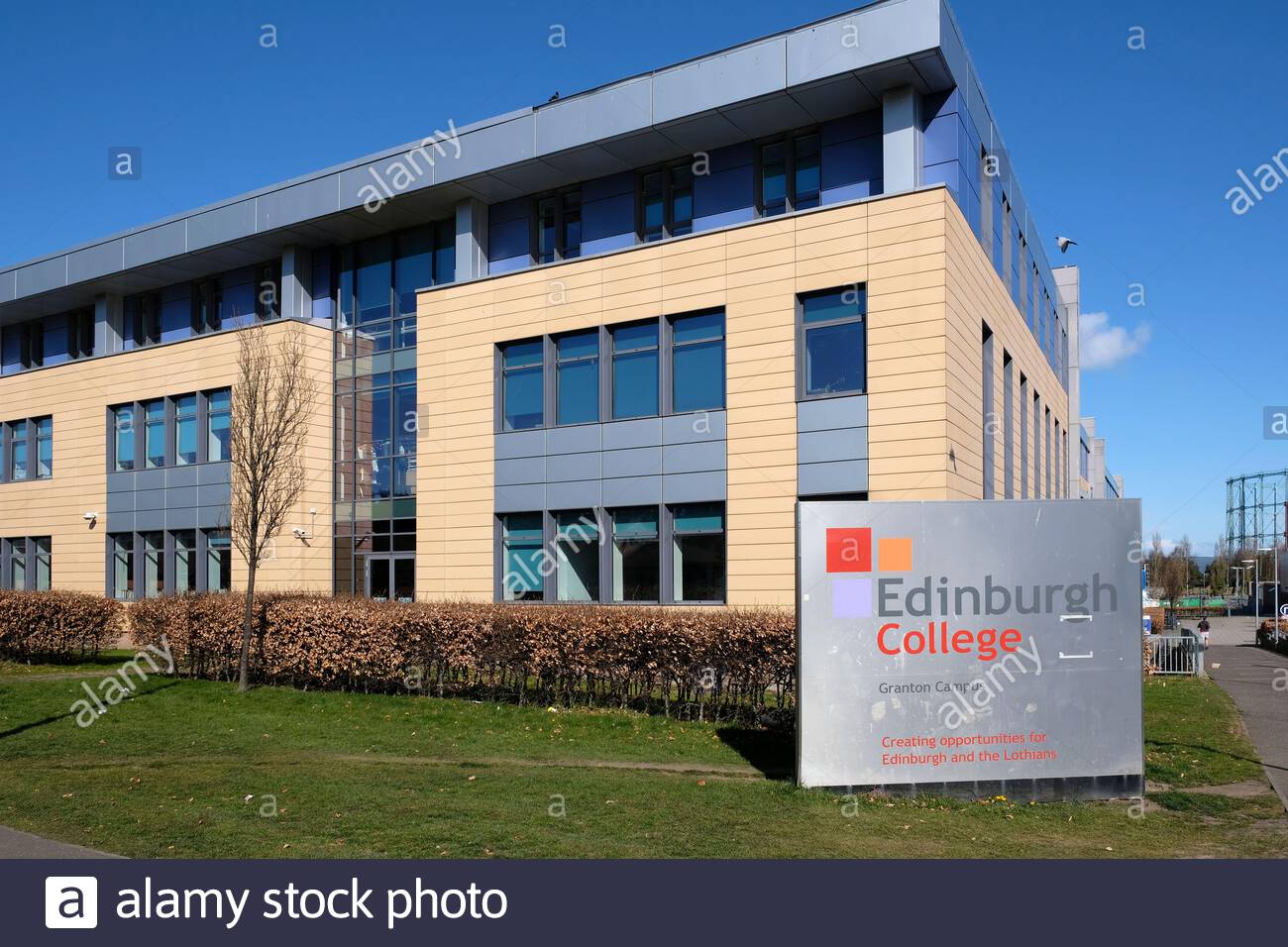 Edinburgh College building, Granton Campus, Edinburgh, Scotland Stock Photo