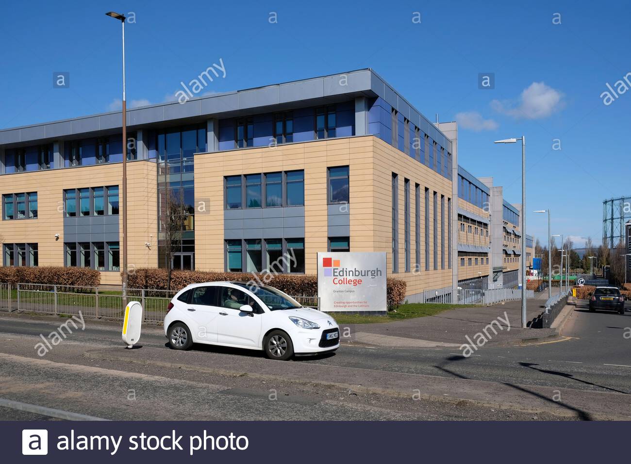 Edinburgh College building, Granton Campus, Edinburgh, Scotland Stock Photo