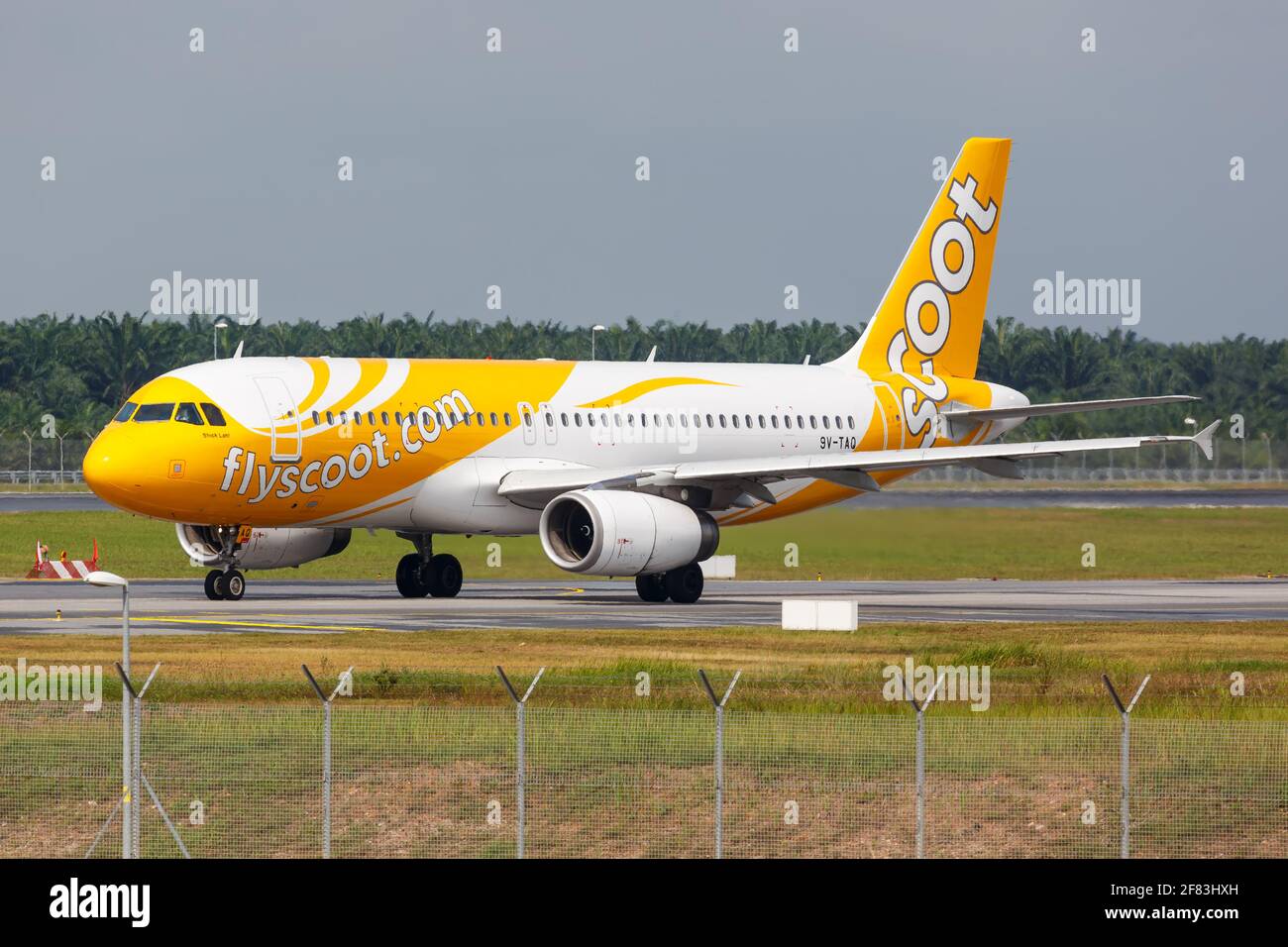 Kuala Lumpur, Malaysia January 21, 2018 Scoot Airbus A320 airplane