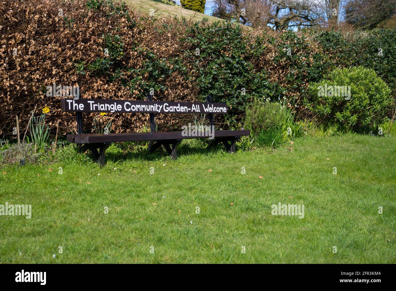The Triangle Community Garden in Kendal Stock Photo