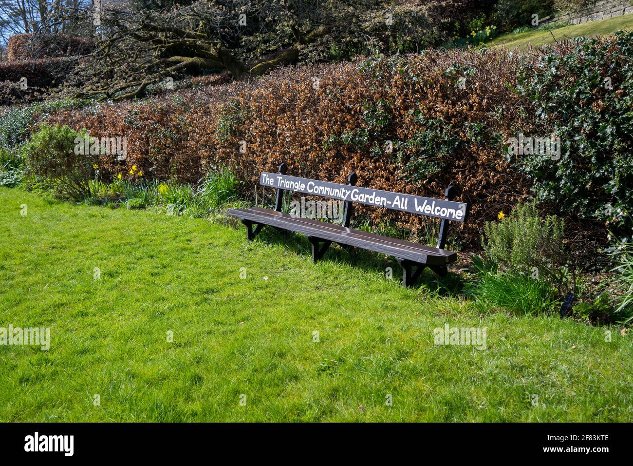 The Triangle Community Garden in Kendal Stock Photo