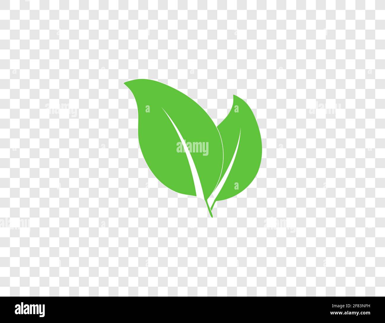 Vector illustration. Green leaf Eco icon Stock Vector
