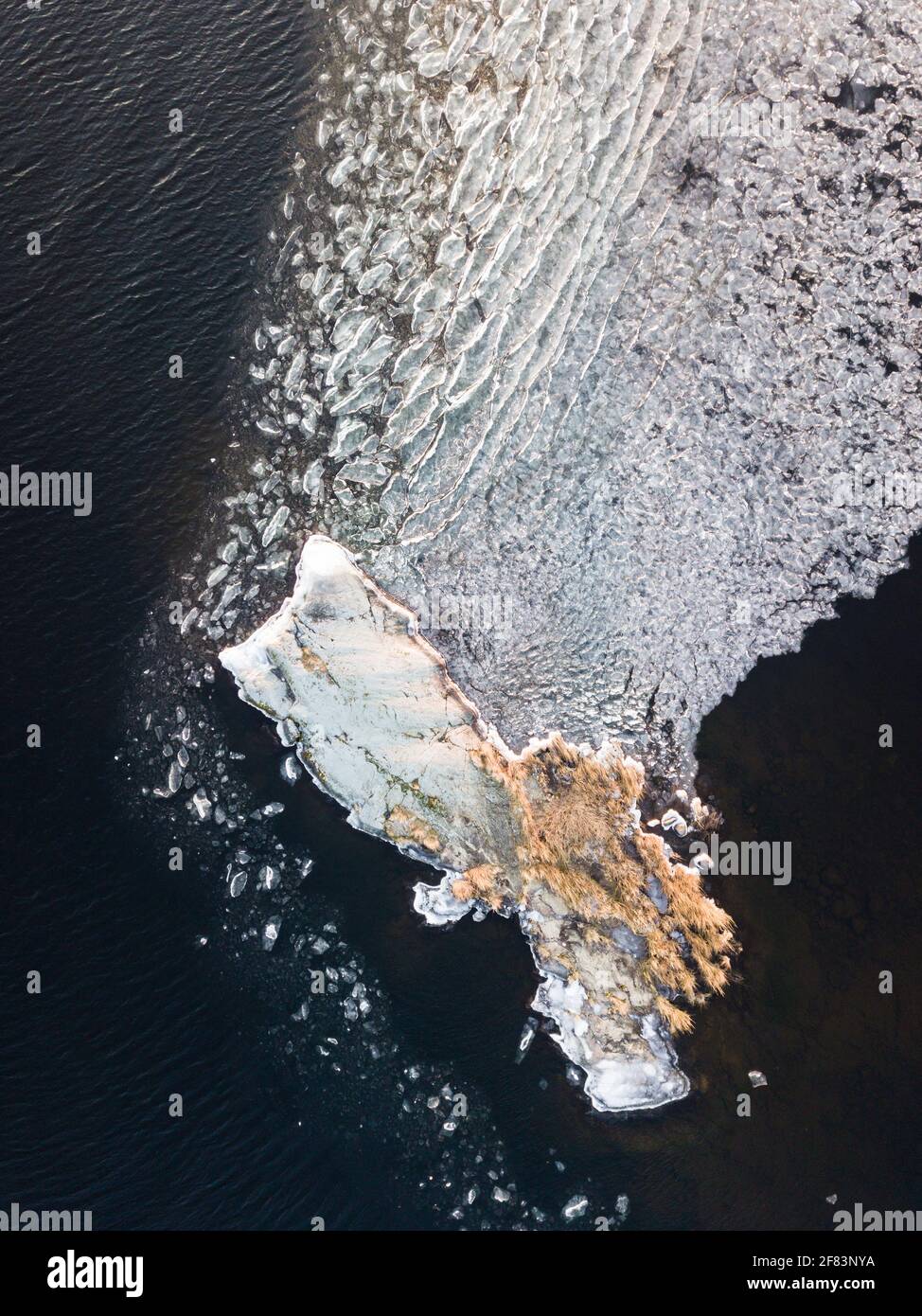 Ice freezing on lake hi-res stock photography and images - Alamy