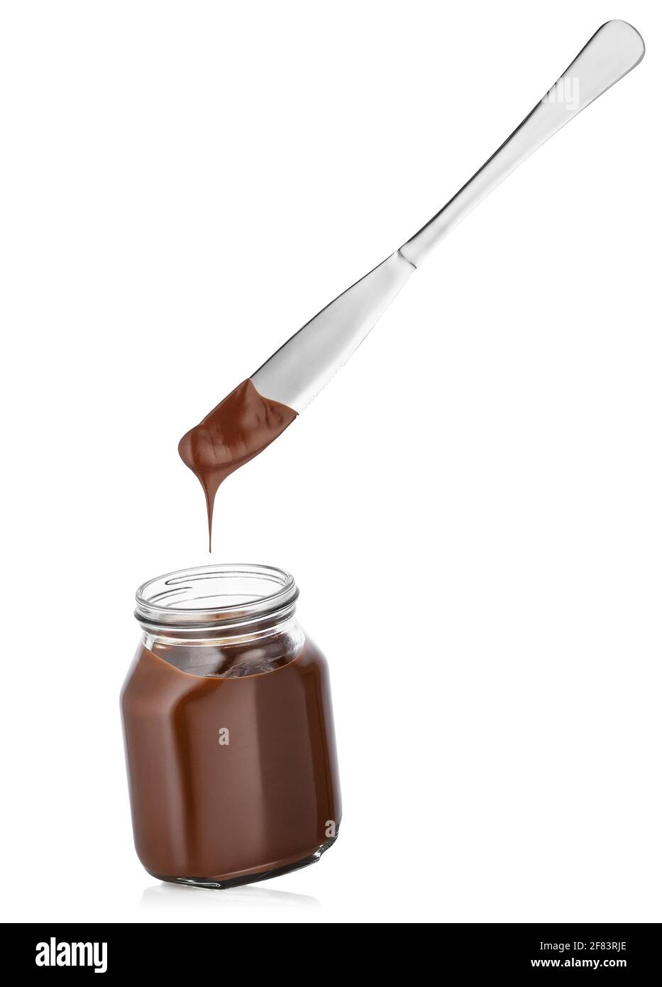 Clear Glass Jar With Duo Chocolate Spread Mockup Use Include PSD