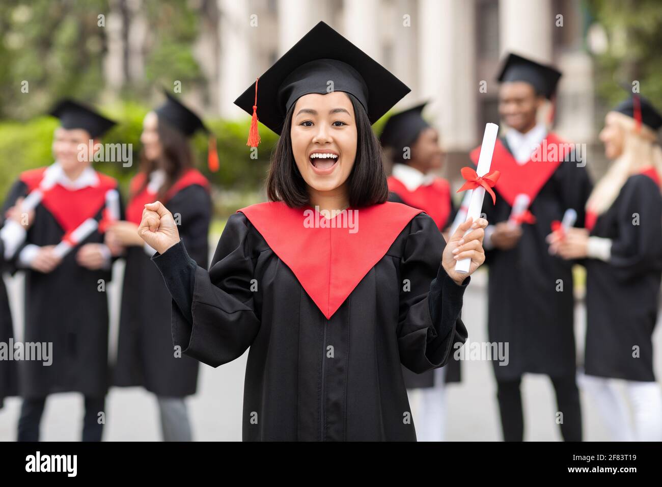 Korean top graduation dress