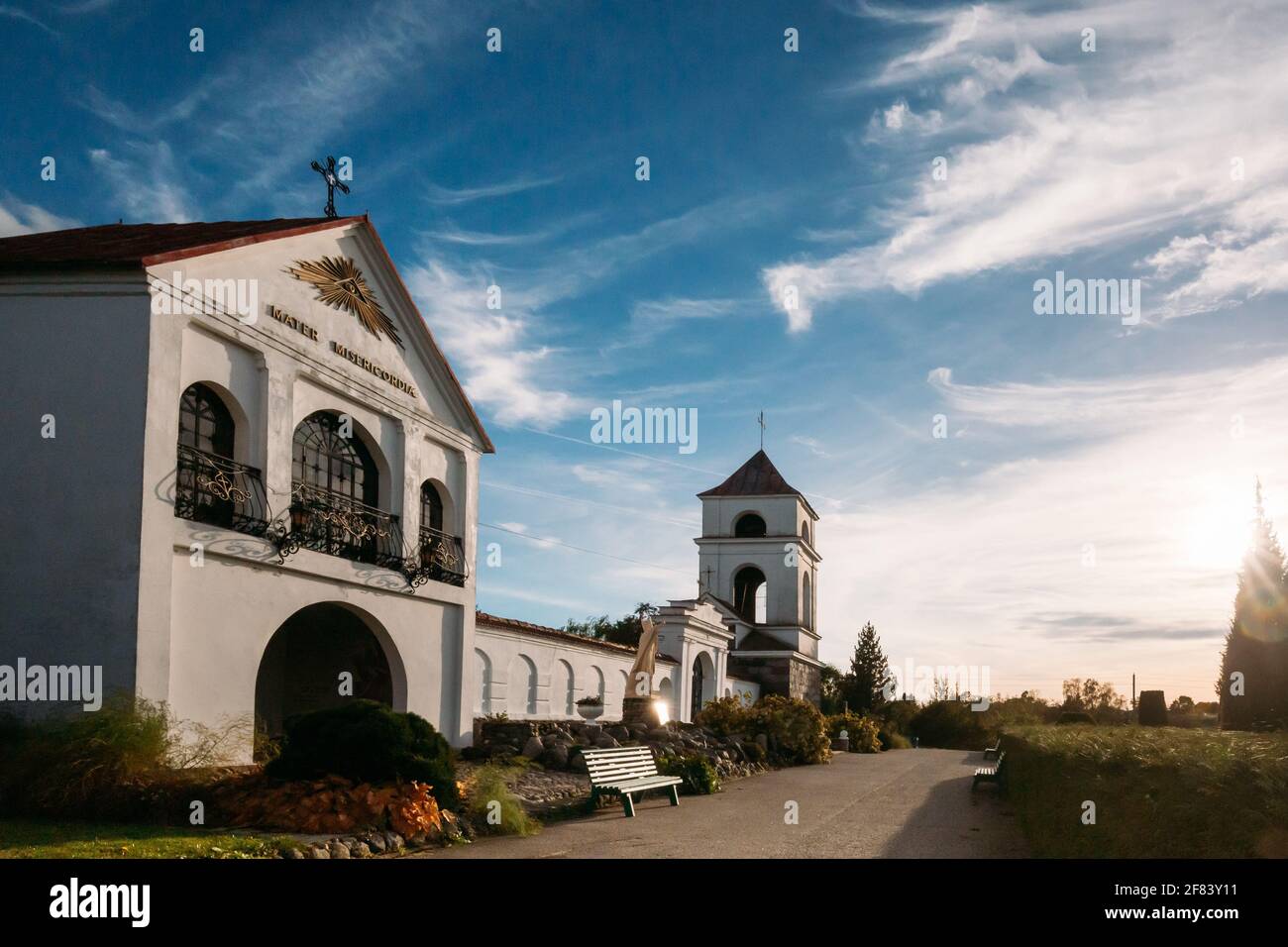 Mosar, Vitebsk Region, Belarus. Church Of St. Anne In Sunny Day. Stock Photo