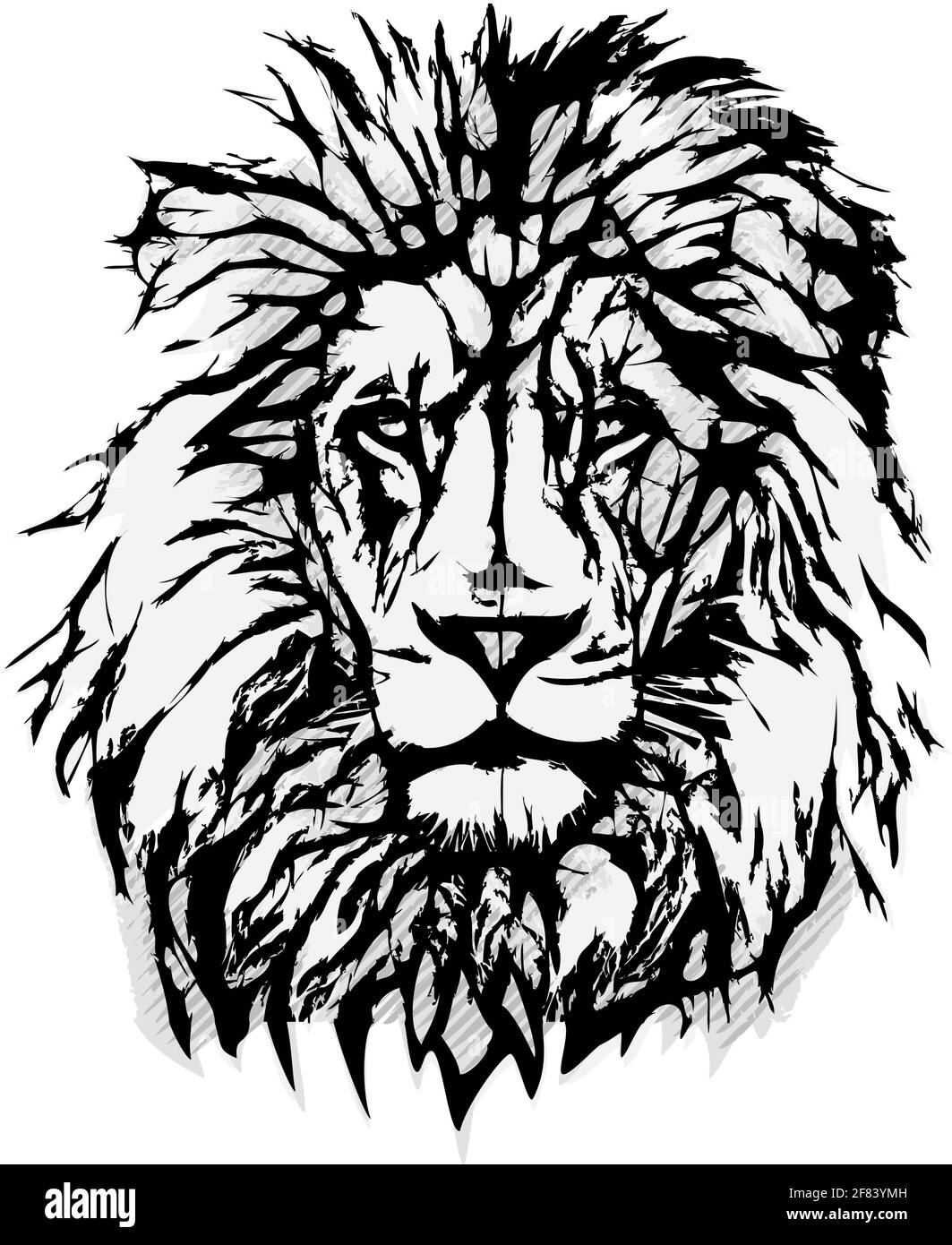 Lion Head vector illustration Stock Vector