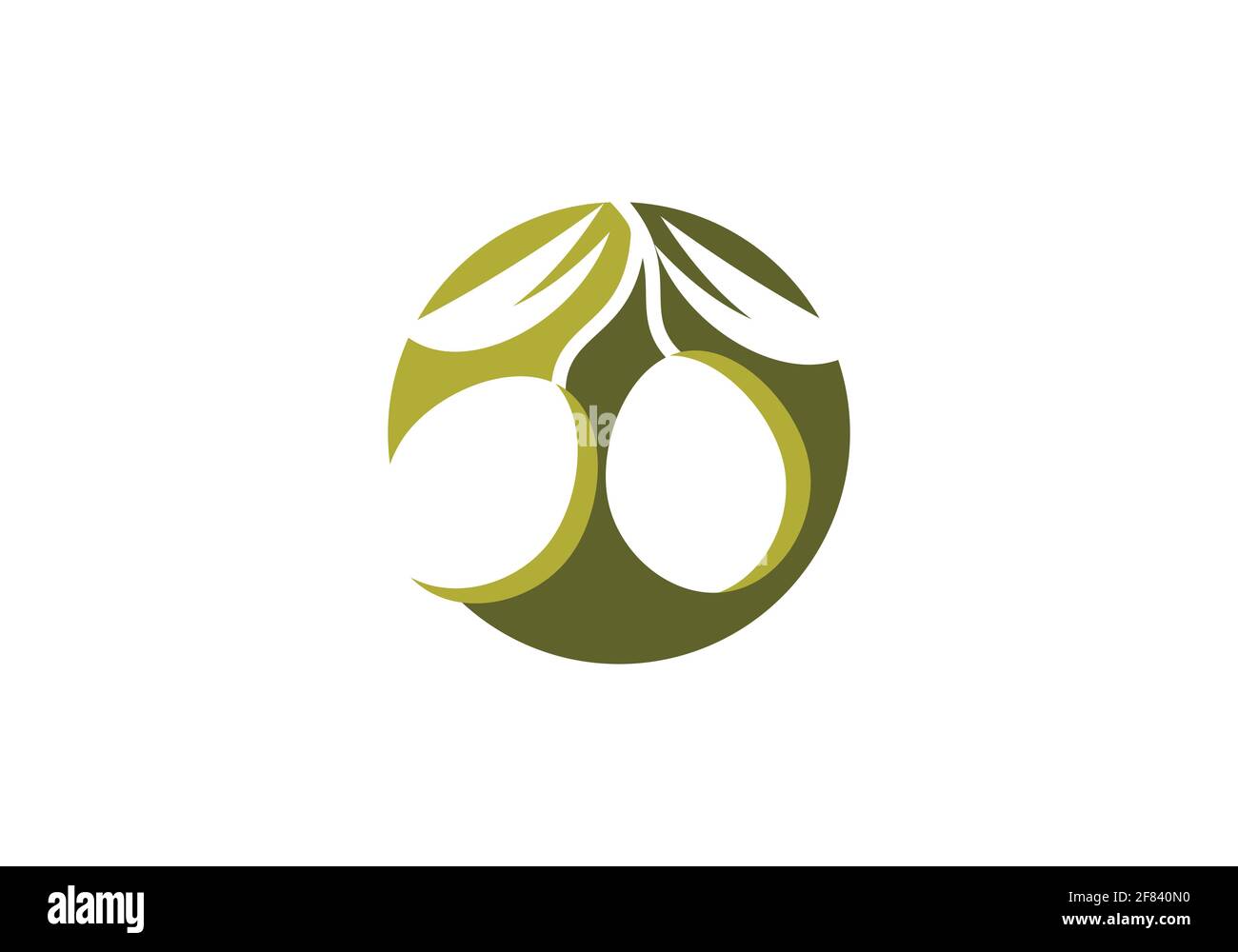 olive oil logo or icon design vector template Stock Vector