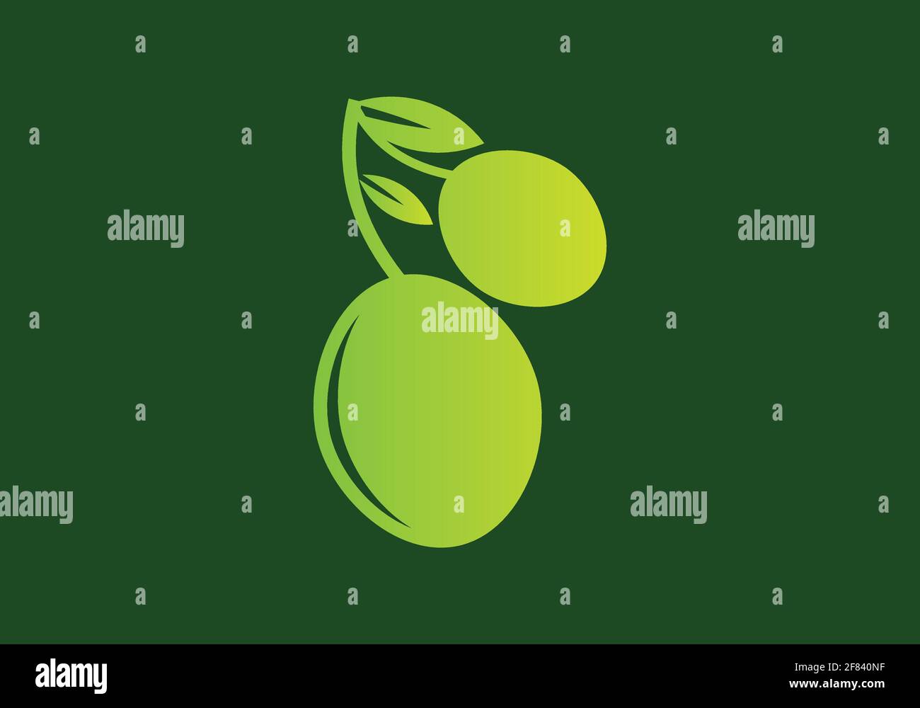 olive oil logo or icon design vector template Stock Vector