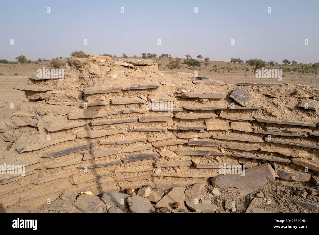 Archeological Remains of Kumbi Saleh, the last capital of the ancient kingdom of Ghana, Hodh Ech Chargui Region, Mauritania Stock Photo