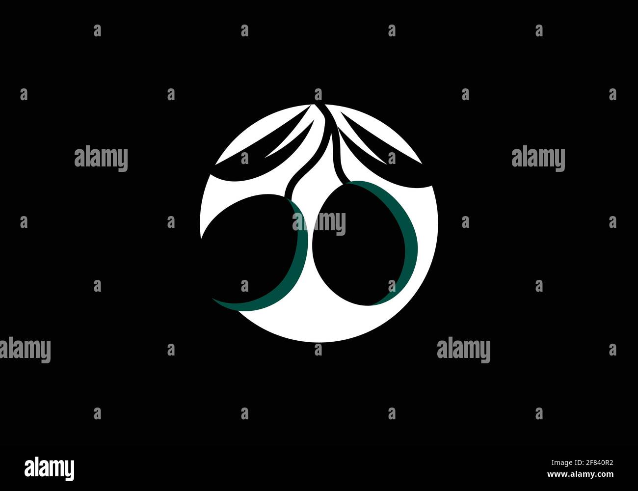 olive oil logo or icon design vector template Stock Vector