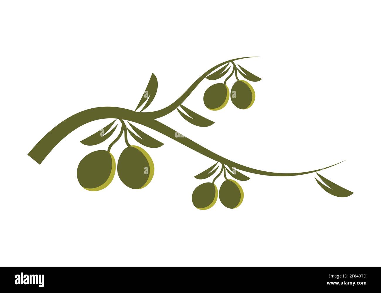 olive oil logo or icon design vector template Stock Vector