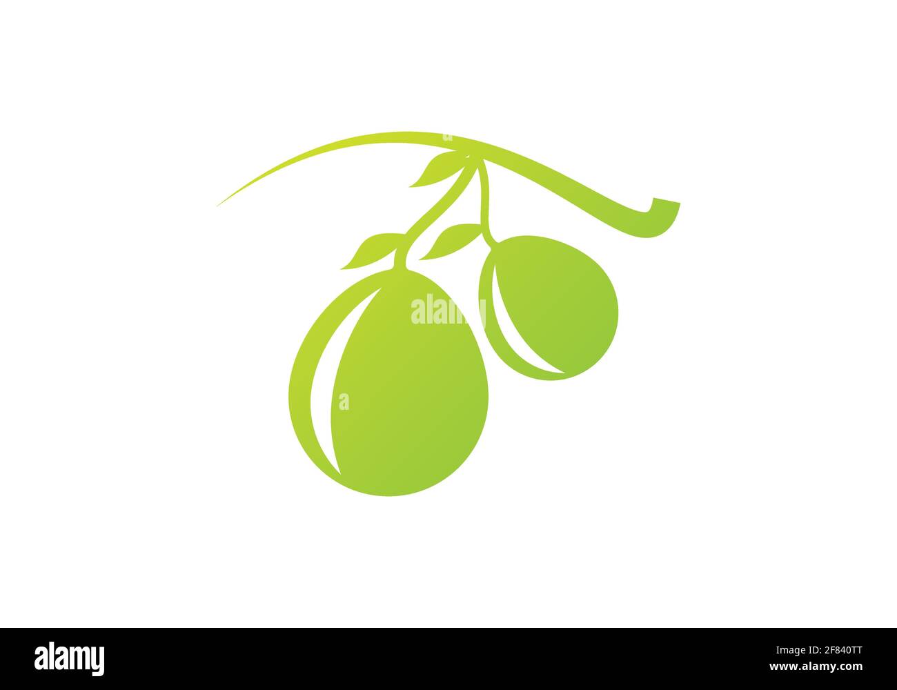 olive oil logo or icon design vector template Stock Vector