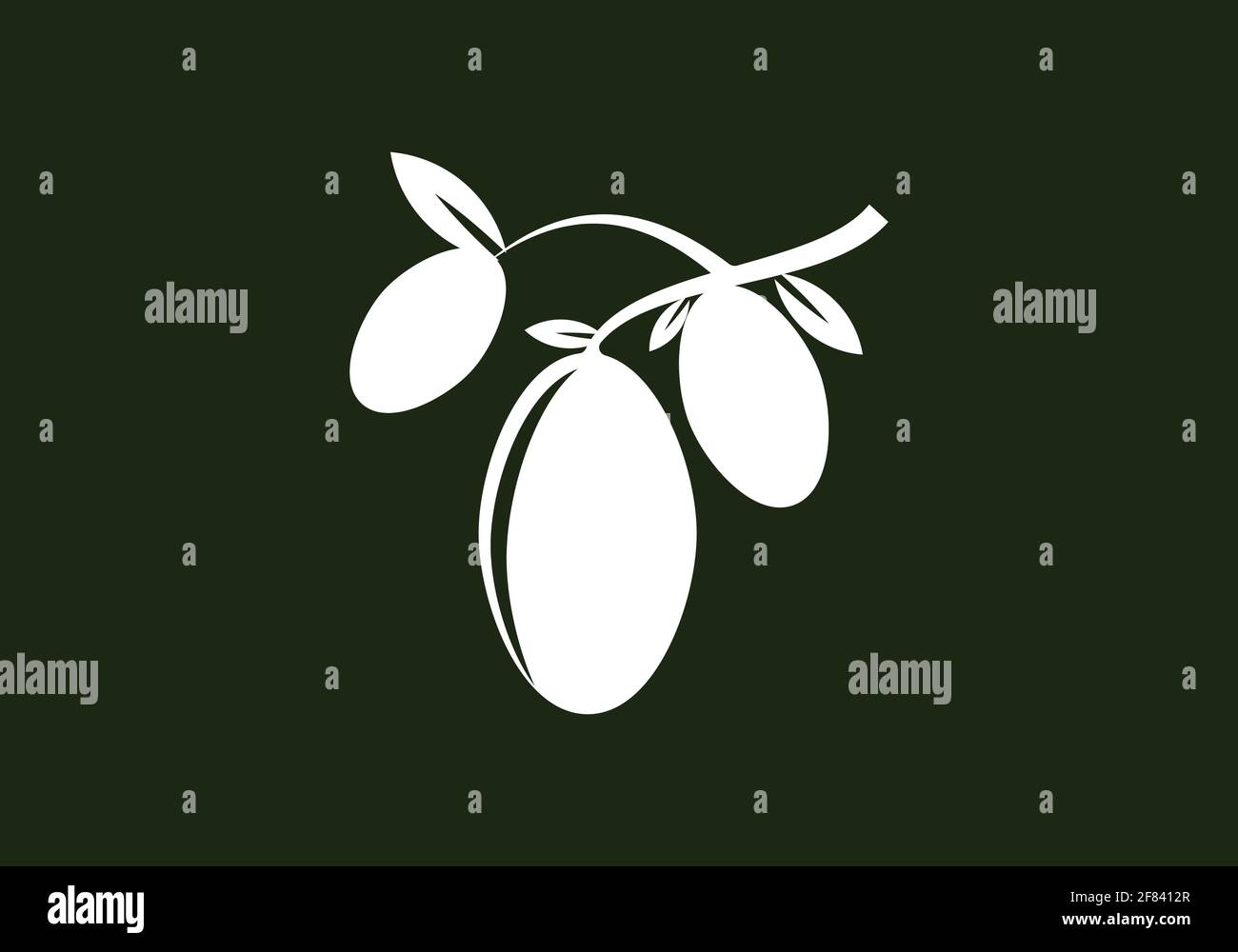 olive oil logo or icon design vector template Stock Vector